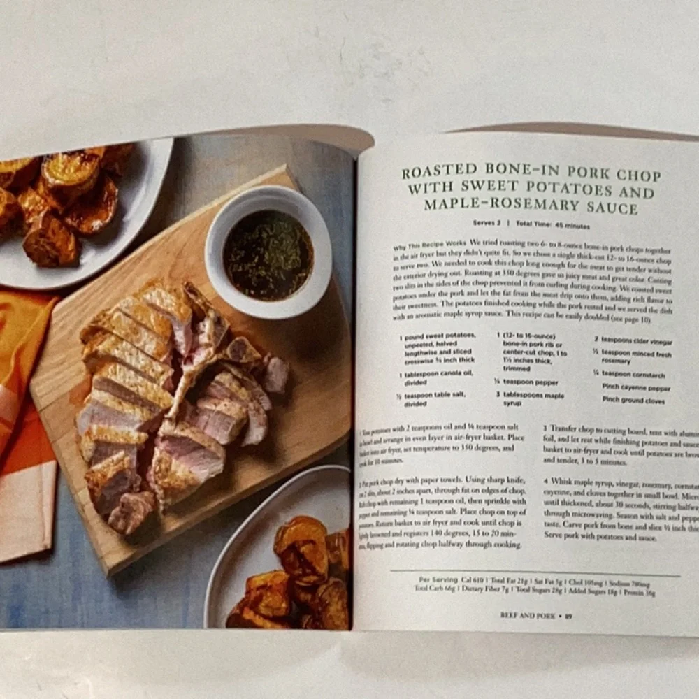 Book Healthy Air Fryer, 🆕 75 recipes, A Test Kitchen Cookbook, for all air fryer